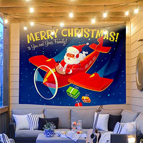 Tapisserie de Noël grand format impression HD pour nappe de fête et mur TV