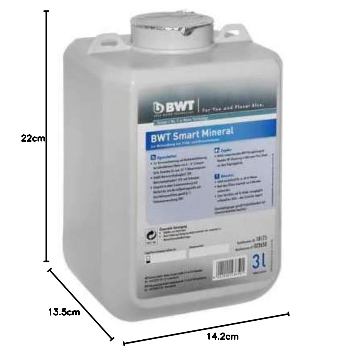BWT Smart Mineral Dosiermittel für Perla Hybrid und AQA smart Plus 3 Liter Enthärtung Mineralstoffdosierung