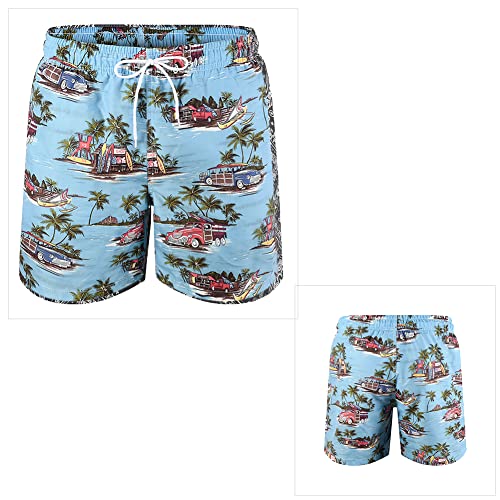 SNOW DREAMS Mens Swim Trunks 5 inch Qucik Dry Board Shorts Bathing Suit for Men Boardshorts Lightweight2