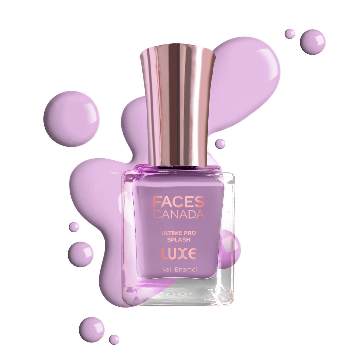 FACESCANADA Ultime Pro Splash Luxe Nail Enamel - Heather (L05), 12ml | Glossy Finish | Quick Drying | Long Lasting | High Shine | Chip Defiant | Even-Finish | Vegan | Non-Toxic | Ethanol-Free