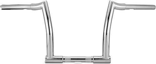Vista 18 de WeiSen Manillar Ape Hanger de 12 pulgadas, barra de mango de alambre fácil de 1-1/4 pulgadas compatible con Harley Sportster Dyna Softail 1984-2024