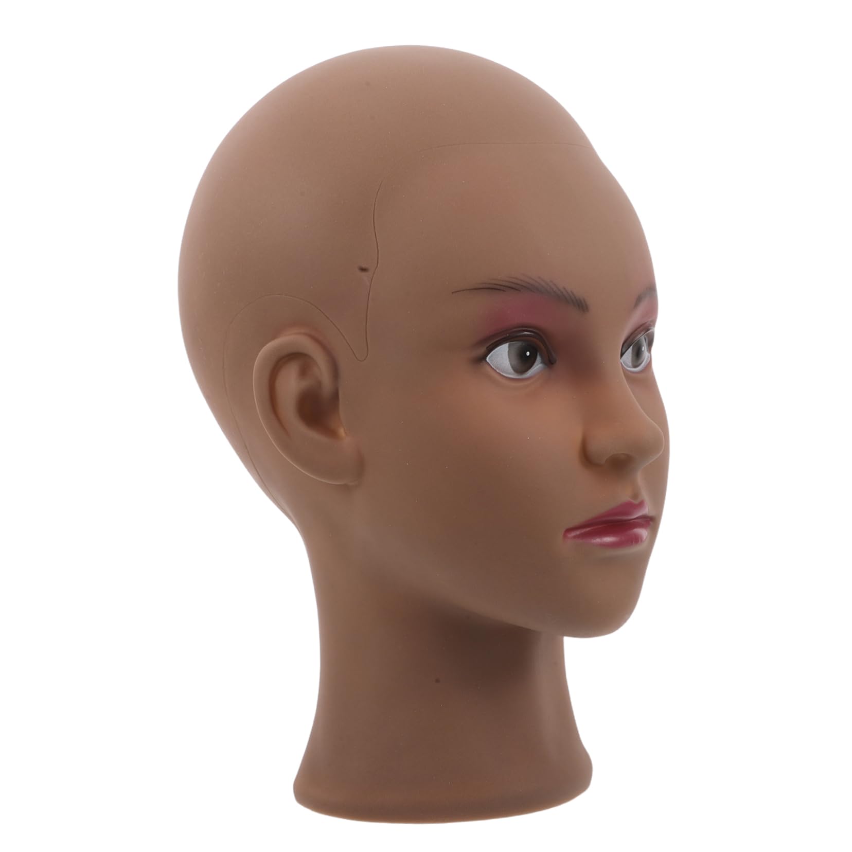 Beavorty High-durability Pvc Mannequin Head for Wig Making Hat Display Hair Dressing Training