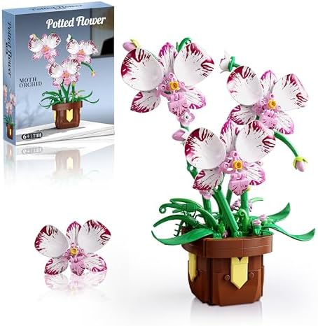 Flowers Botanicals Orchid Building Set - Artificial Flower Buildi...