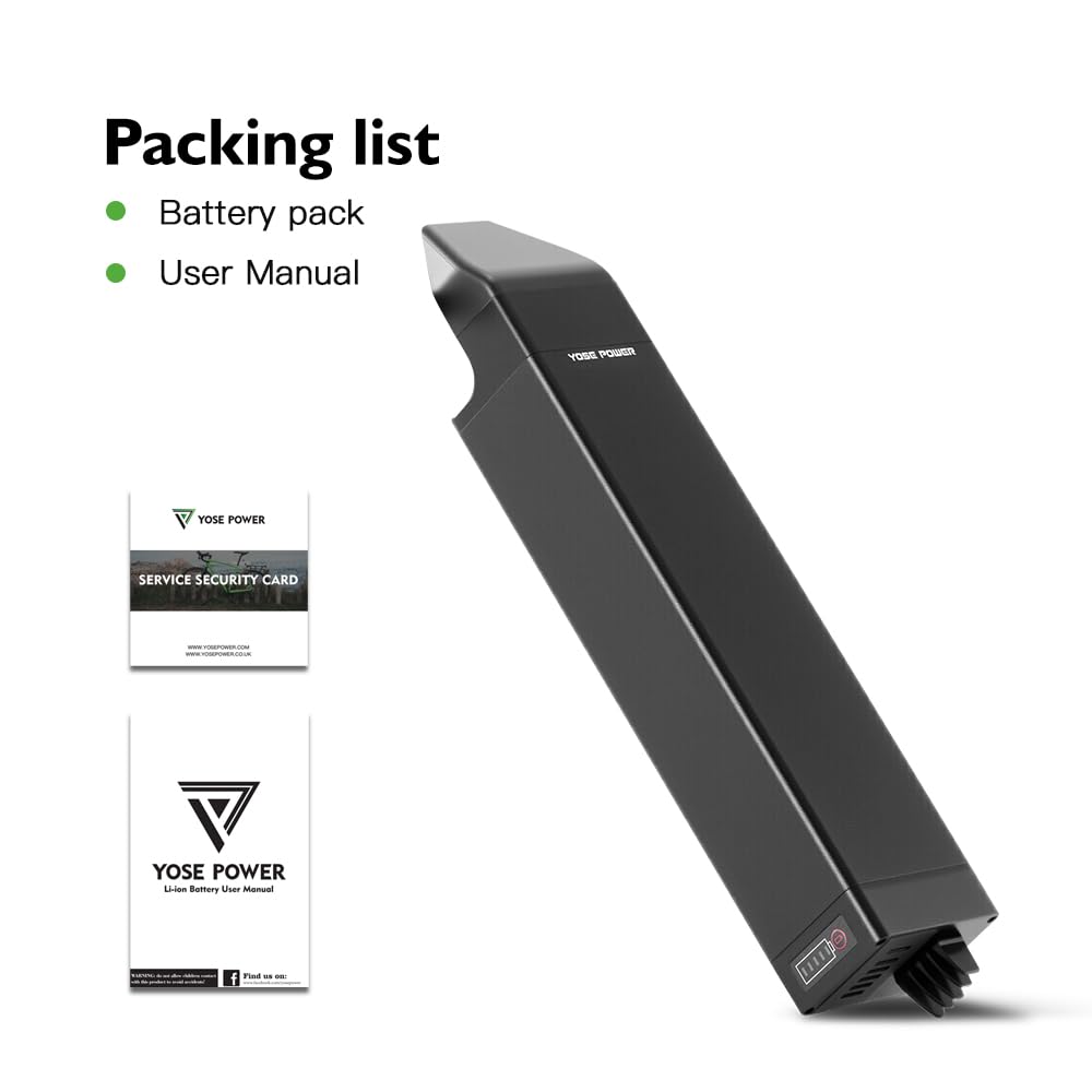 Joycube DT-12 - Batteria agli ioni di litio da 36 V, 14 Ah, Can Bus per telefun, motore a pedale, Adore