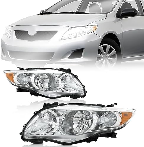 Amazon.com: Partzer Headlights Assembly Fit for 2009 2010 Toyota ...
