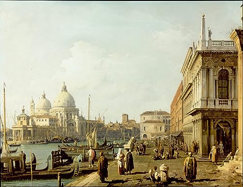 Toile Modern Peinture Venise Canaletto Grand Format Pour Grand Mur Vide