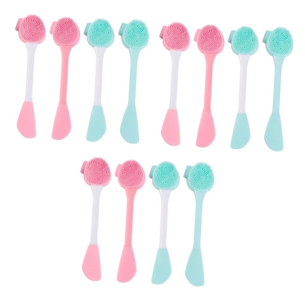 DOITOOL 3 Juegos De Cepillos Faciales De Silicona Para Lavado Facial Para Limpieza Facial Manual (4 Piezas X 3)