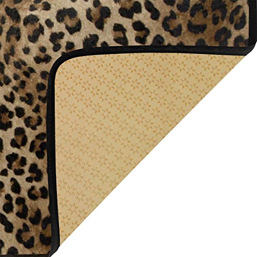 Sexy Leopard Print Kitchen Rug Floor Comfort Mats Bath Rugs Entryway Welcome Non Slip Area Rug For Bedroom Living Room Doormats Home Decor 39" X 20" #TOP3