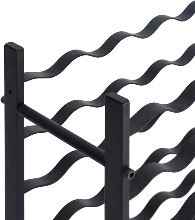 Estante para Vino vidaXL Negro - Capacidad para 36 Botellas miniatura 6