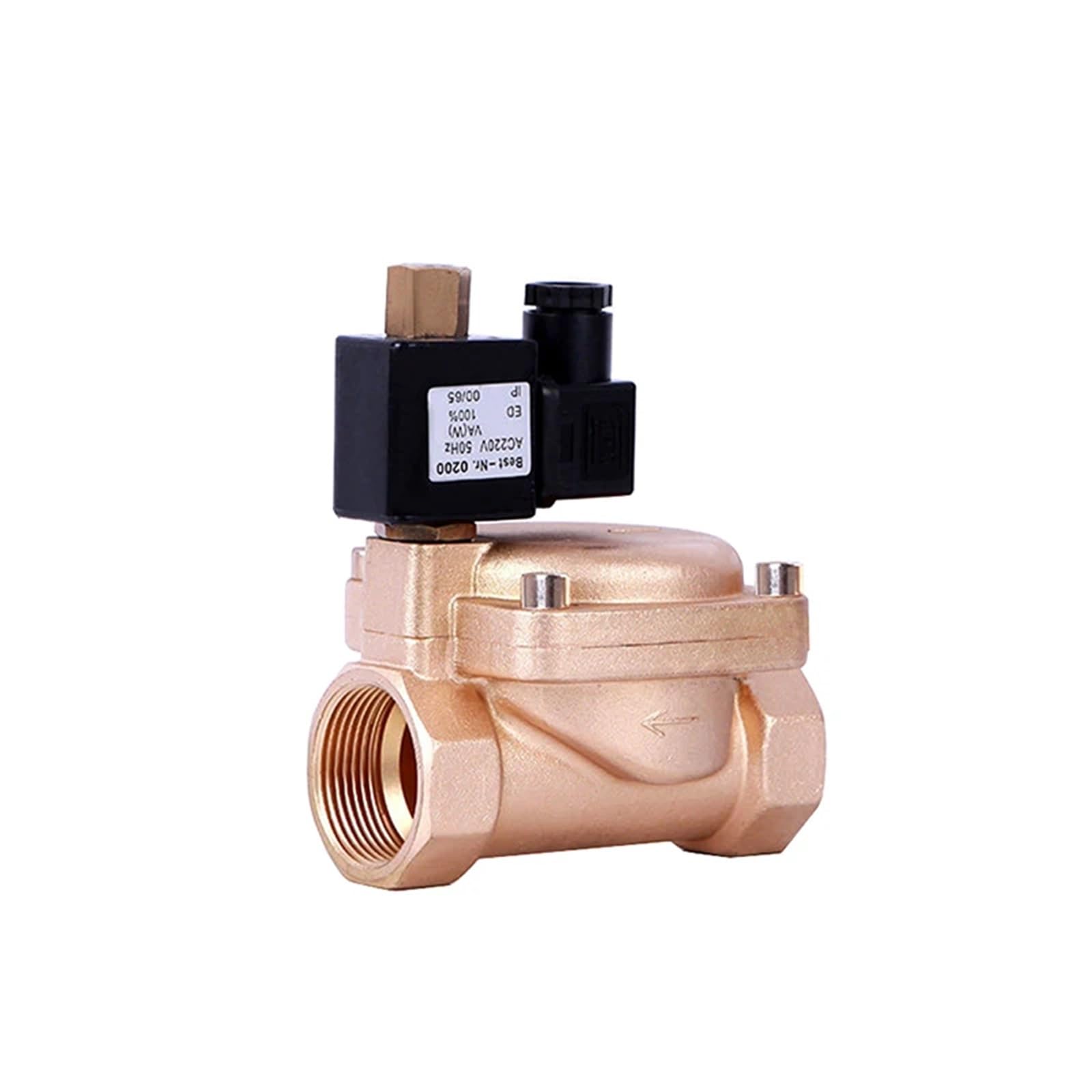 TREDSWQCV 1-1/2" Normally Open High Pressure Solenoid Valve 24V AC 0955 Brass(BSPT-24VAC-EPDM-SEAL)