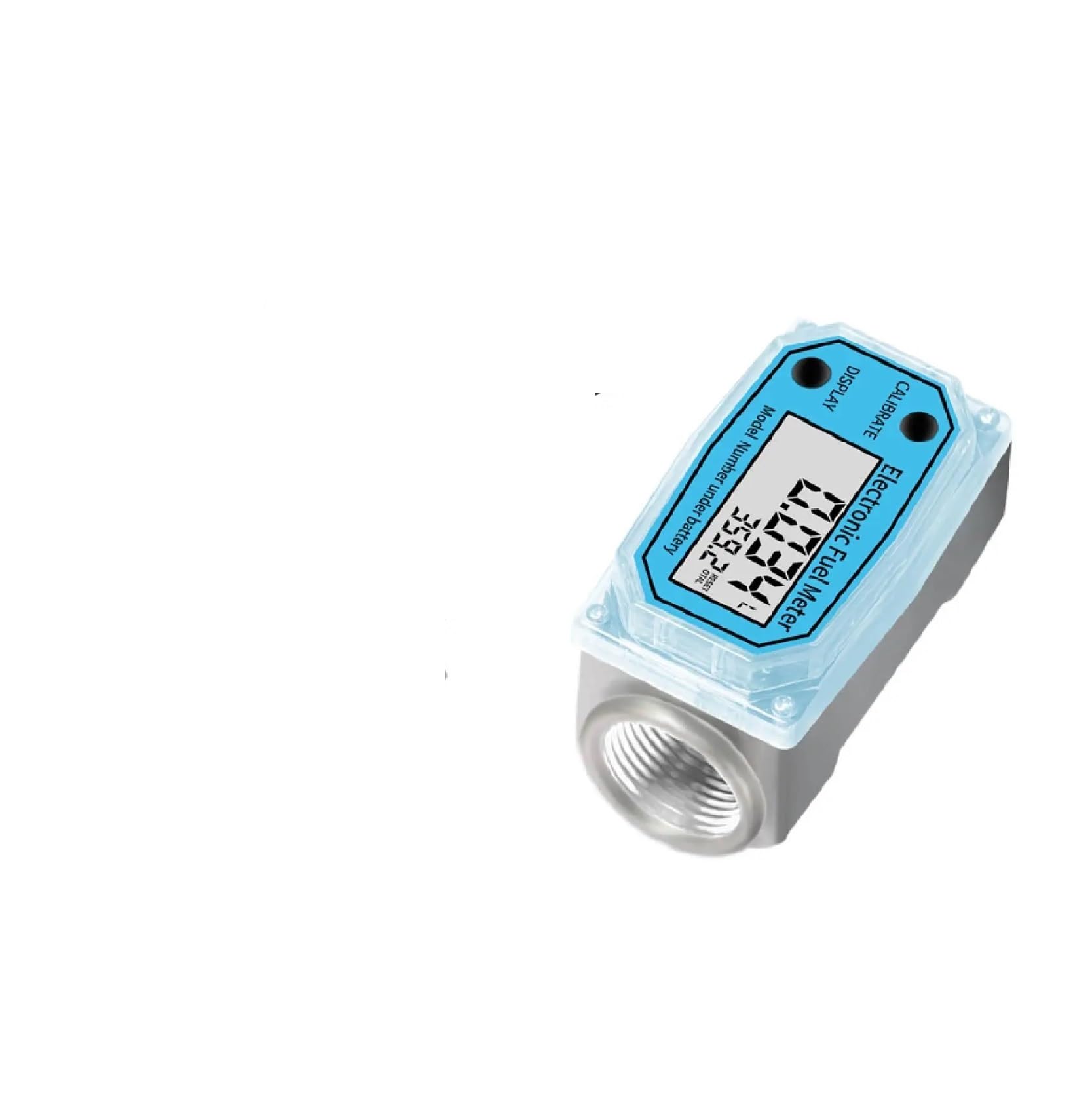 przepływomierz, Cyfrowy przepływomierz turbinowy aluminiowy, gwint 3/4 cala, 1 cal,5, 2 cale, elektroniczny paliwa do wody, oleju napędowego