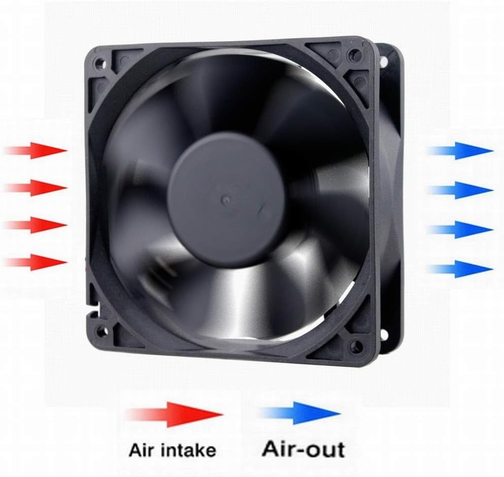 Black Friday Sale 2022 GDSTIME High Airflow 24V 120mm x 120mm x 38mm Dual Ball Bearing 5 Inch Brushless Cooling Fan
