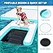 VOFiTNY Inflatable Floating Dock & Puppy Water Mat Combo
