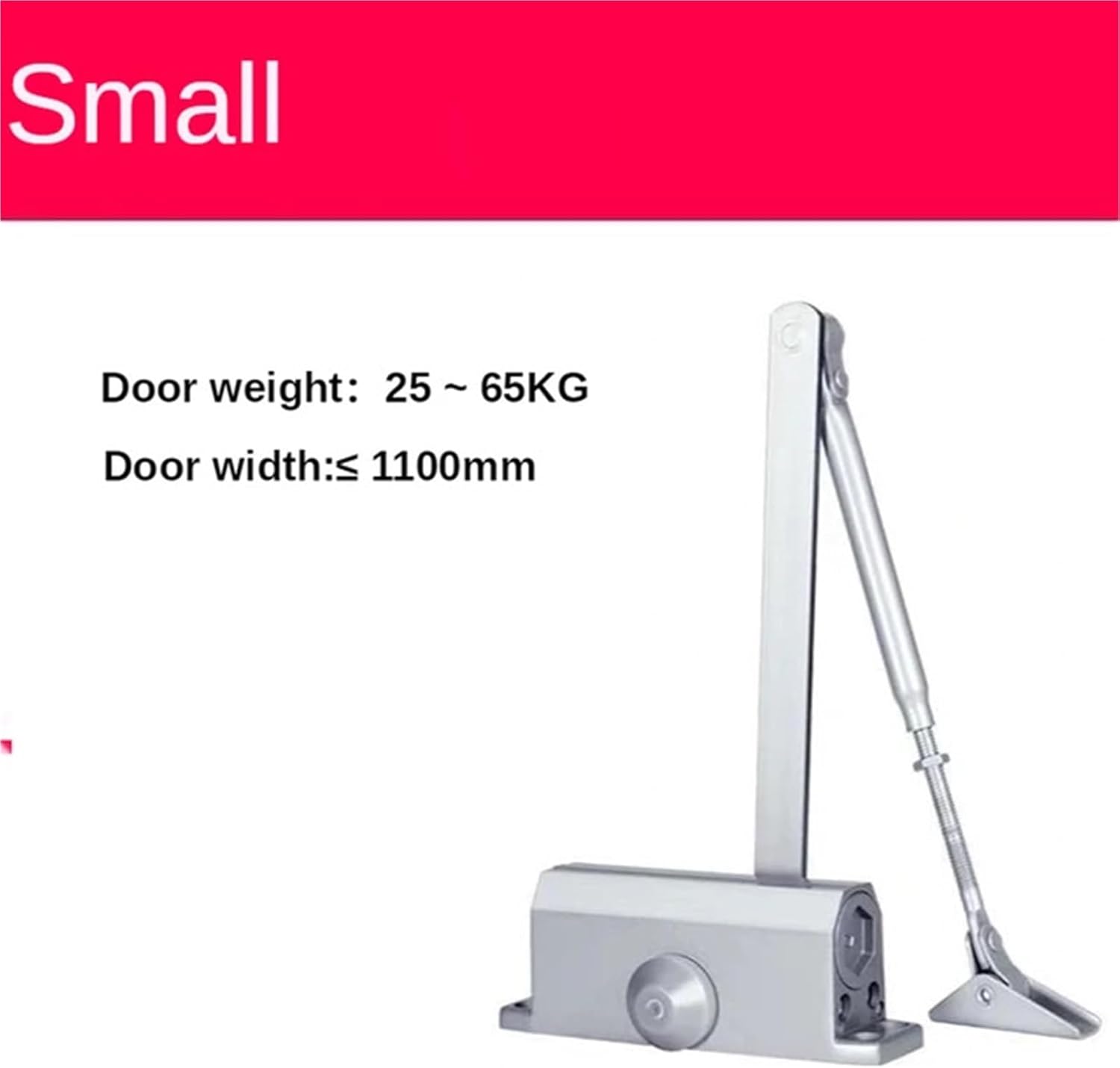 Hydraulic Buffer Door Closer Household Punch-Free Automatic Door Closer 25KG to 85KG Adjustable Speed Door Closing Equipment(A -1)