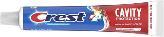 Crest Cavity Protection Toothpaste, Regular Paste, 5.7 Oz (Pack Of 2)