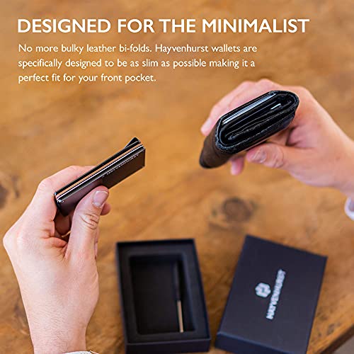 Hayvenhurst Slim Wallet For Men - Front Pocket RFID Blocking Minimalist Wallet For Men - Metal Wallet With Money Clip… - Image 8