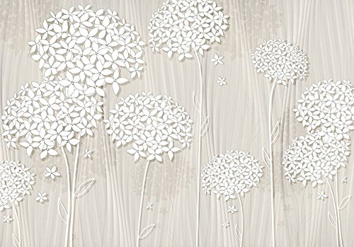 Vlies Fototapete 350×245 cm – 3 Farben zur Auswahl – Top – Tapete – Wandbilder XXL – Wandbild – Bild – Fototapeten – Tapeten – Wandtapete – Wand – Blumen Abstrakt b-C-0008-a-b - 8