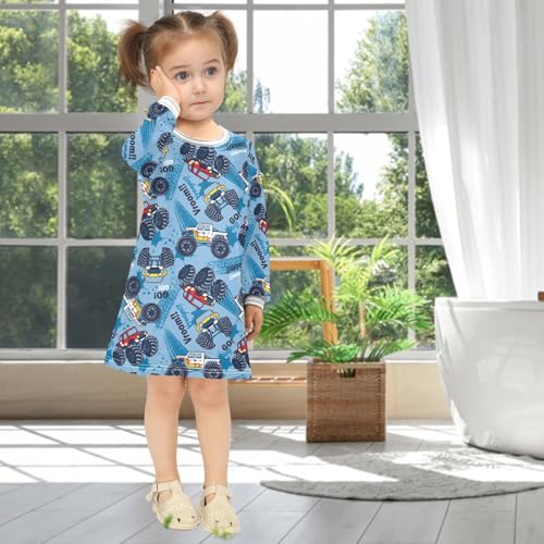 Winter Girls Dresses Casual Long Sleeve for Kids Toddler Girl Clothes 2-8 Years4