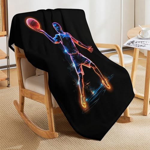 Couverture chaude et confortable basket 3D lavable en machine - 8