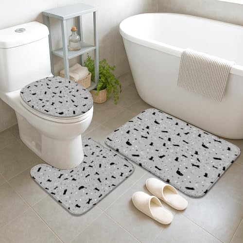 Rideau de douche lavable et tapis de bain pour éviter les inondations