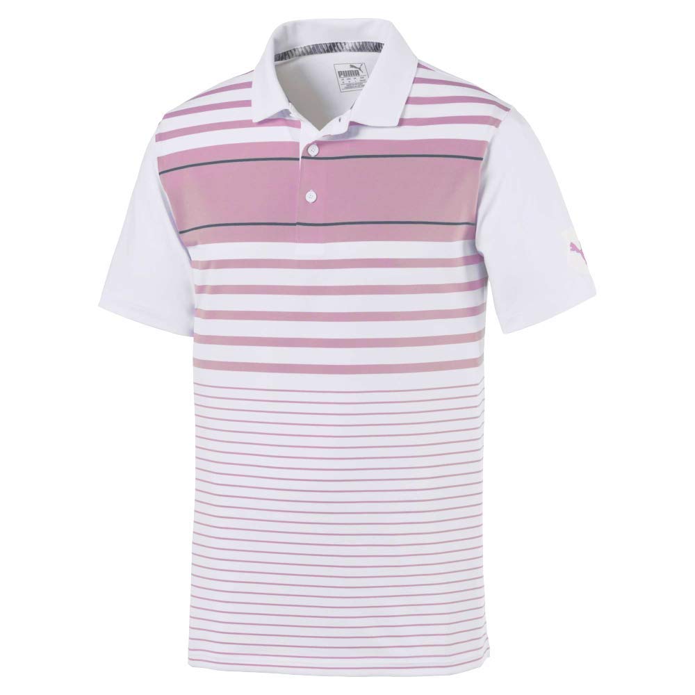 Puma Golf Men's 2019 Spotlight Polo, Pale Pink-Peacoat, x Large