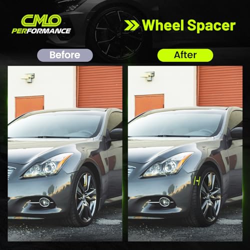 Customadeonly Forged 5x114.3 Wheel Spacers for 370Z 350Z 240SX 300ZX GTR Murano Maxima Sentra (2pcs 1.0" Thick Black) Wheel Spacer for Q60 G37 G35 Hubcentric 5x4.5 66.1mm Bore M12x1.25 Lugs 25mm Wide