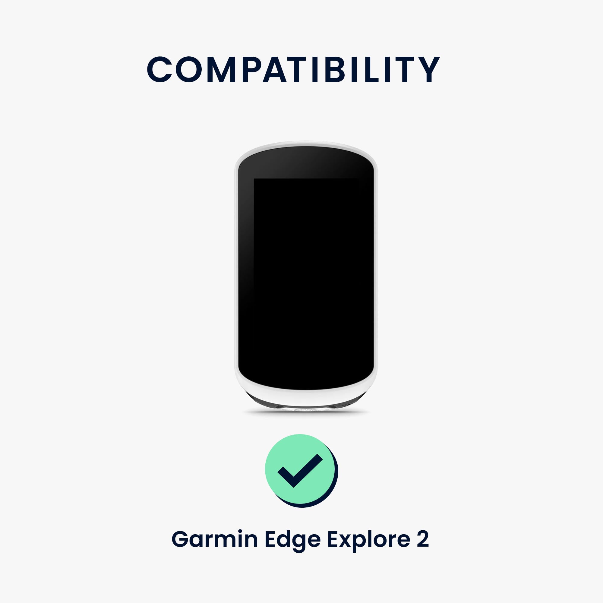 kwmobile Silikonowe etui kompatybilne z Garmin Edge Explore 2 – miękkie etui na rower GPS, ochraniacz zderzak – białe