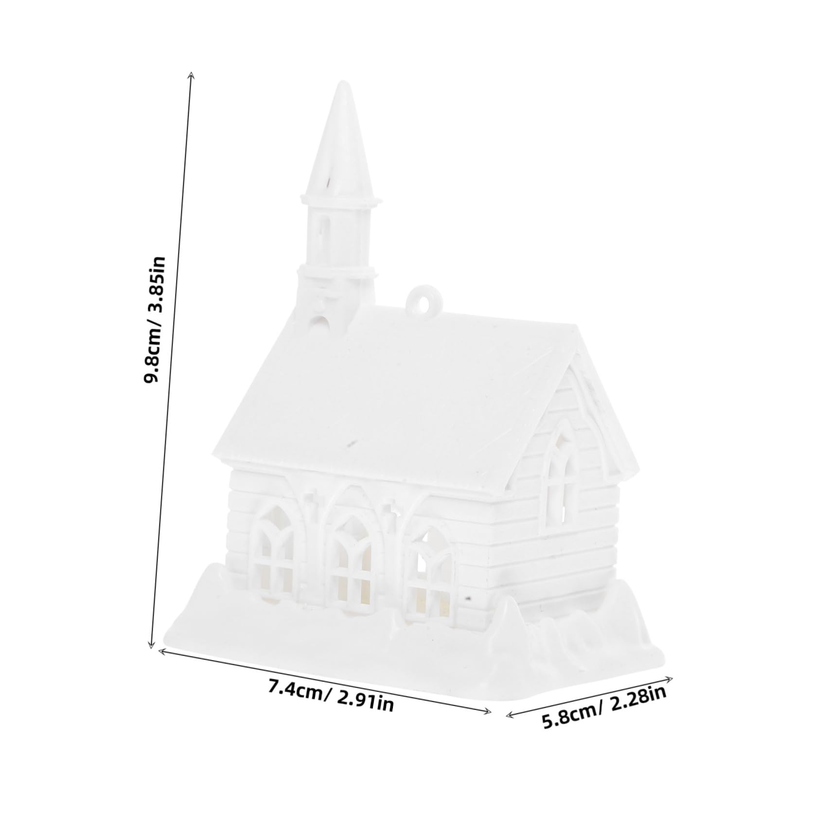 OSALADI Festive Christmas Village Unfinished Mini House Model DIY Decor Kit Paintable Village for Kids