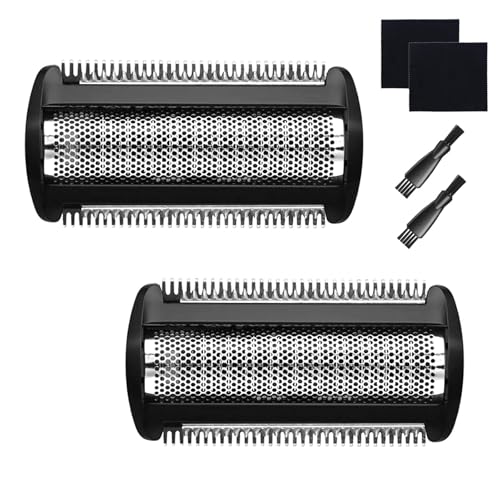 ComPDCVD 2 Pack Ersatzkopf Scherfolienkopf BG2000 Kompatibel mit Philips Bodygroom Rasierer Rasierfolienklingen Perfekter Ersatz Ersatzscherfolie mit Philips Serie 5000 7000 3000 für Originale