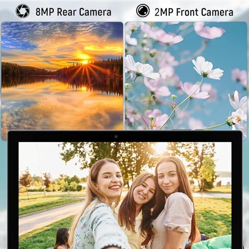 Image of Android Tablet, 10 inch Tablets with Case, 6GB RAM+64GB ROM / 1TB Expandable Tableta, 1.8Ghz Quad-core Processor, 1280*800 IPS Touch Screen, 8MP Camera, 6000mAH Battery, 2.4G /5G Wifi 6 BT 5.0 Tablet