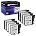 Speedy Inks - 8PK Brother Compatible LC61Bk Black Ink cartridge. LC61 Series