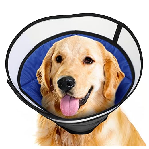 Manificent Dog Cone Collar for Dog After Surgery, Soft Recovery Cone for Medium Large Dog, Prevent Pet Puppy Bite Licking Scratching Touching, Help Dog Healing from Wound Large Size