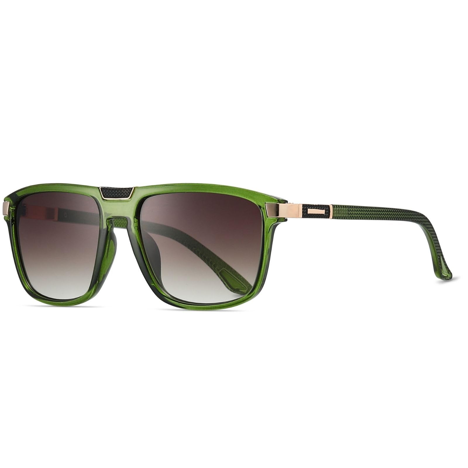 Xpectrum Retro Rectangular Square Sunglasses for Men Women Vintage 70s 80s Mobster Gangster Style Rectangle Shades