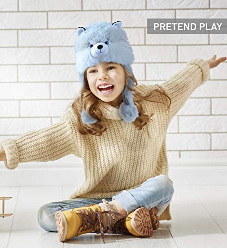 Dollibu Gray Husky Plush Hat - Super Soft Warm Hat With Ear Flaps, Funny Plush Party Crazy Hat, Stuffed Animal Dog Halloween Costume Toy Hat, Cozy Fleece Winter Hat For Kids & Teens - One Size #TOP6
