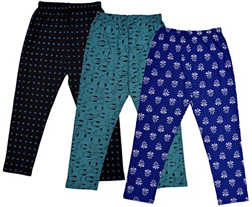 Image of IndiWeaves Women Lycra Printed Capri (Blue /Green /Black XL) Pack of 3