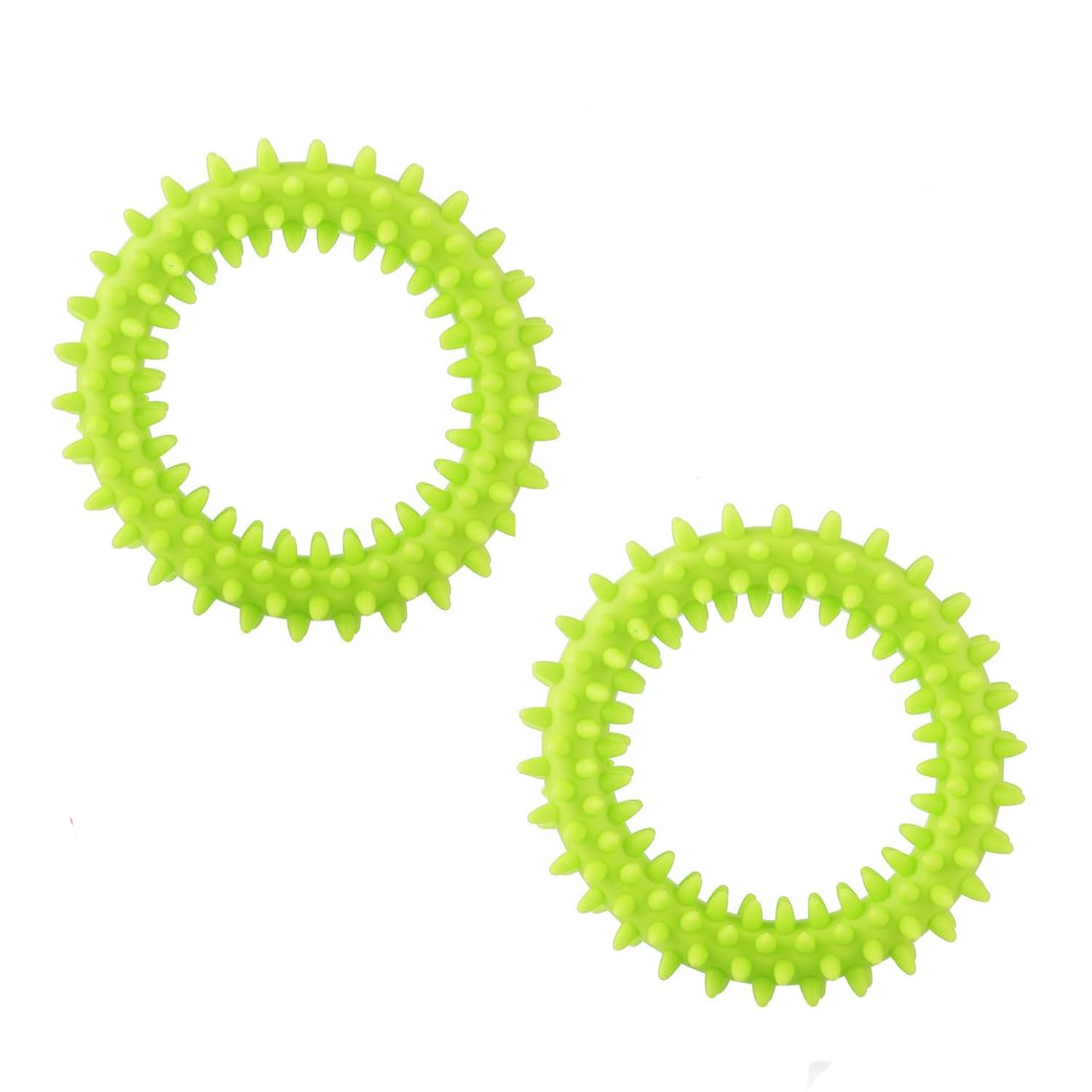 2 Pack Puppy Dog Teething Chew Toys for Relieve Itching Soft Dental Rubber Puppy Clean Teeth Size Small
