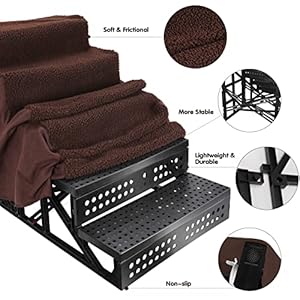 Topmart-Plastic-Dog-Stairs-5-Tiers-Pet-Dog-StepsLadder-for-CouchBed-Non-SlipDog-Cat-Stairs-for-OldInjuredShort-Legged-Dogs-Cats - Cucciolini Doodles   Topmart-Plastic-Dog-Stairs-5-Tiers-Pet-Dog-StepsLadder-for-CouchBed-Non-SlipDog-Cat-Stairs-for-OldInjuredShort-Legged-Dogs-Cats