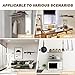 LOIUO Gun Rack Storage Wall Mount Rifles Shotgun Hooks Horizontal Metal Stainless Steel Hangers for Storing Shotguns Rifles Archery Bow Heavy Duty (2 Pairs)
