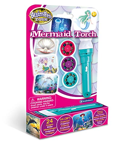 Brainstorm Toys Mermaid Flashlight and Projector with 24 Discs