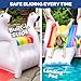 Giant Inflatable Unicorn Pool Slide w/Built-in Side Water Sprinklers for Kids- Extra Large Size (98