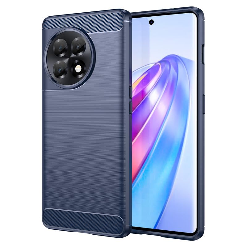 Image of Hybrid Carbon Fiber Back Case for OnePlus 11R (Blue)