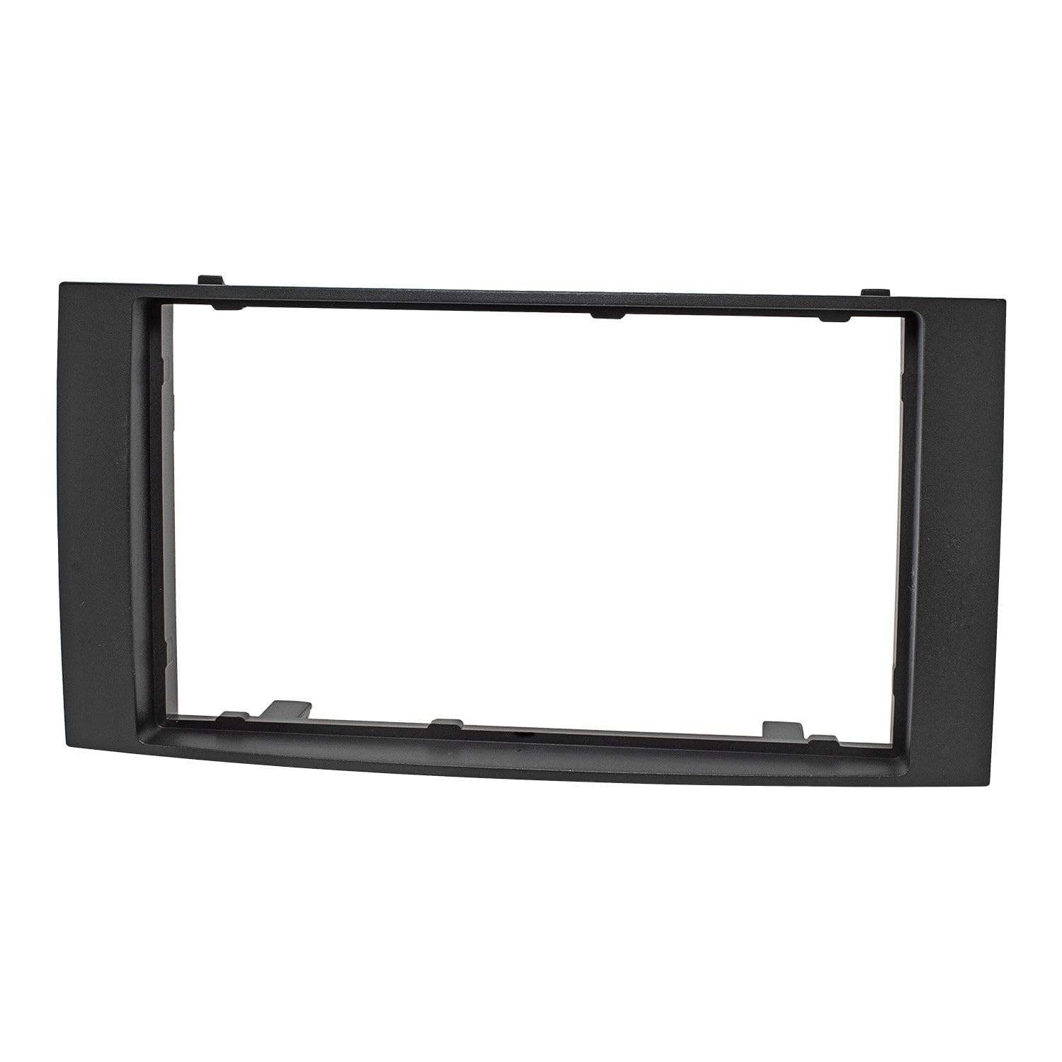 tomzz Audio 2457-038 Marco para Radio Doble DIN Compatible con VW Touareg 7L VW Multivan T5 Negro