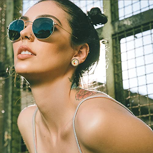 Madison Tyler Fun Cute Earrings for Women | Pizza Hot Hog French Fries Cherries Lemons Watermelon Garden Watering Bottle Sushi Corn Carrots Peas Earring Jewelry2