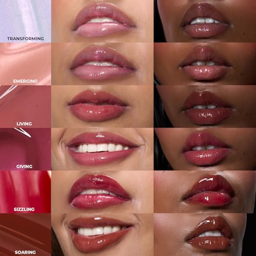 FAE Beauty Peptide Lip Gloss | With Passionfruit Oil & Argireline to Smoothen, Even, and Soften Lips | Non Sticky | Hydrating | Vegan | Shade Living | Rosewood Gloss - Image 4