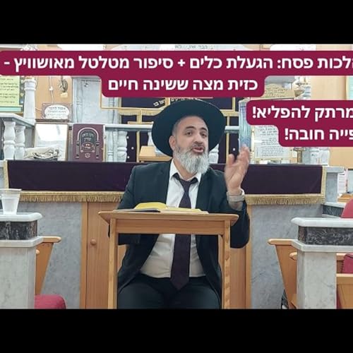 הלכות פסח: הגעלת כלים + סיפור מטלטל מאושוויץ - כזית מצה ששינה חיים Podcast Por  arte de portada