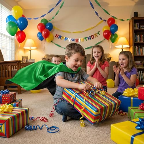 Image of Superhero Capes for Kids Halloween Costumes and Dress up - Superhero Toys Capes 4-10 Year for boys birthday party Gifts
