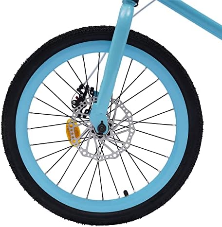 Cutycaty Freestyle Children's Bicycle Boys Girls Bicycle 20 Inch Children's Bicycle Blue