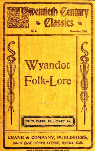 Photograph of the cover of Wyandot Folk-Lore