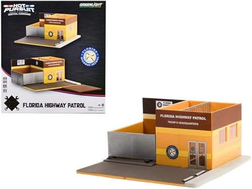 Miniatura 5 de Hot Pursuit Central Command Florida Highway Patrol, Naranja - Greenlight 57091-1/64 escala Diorama