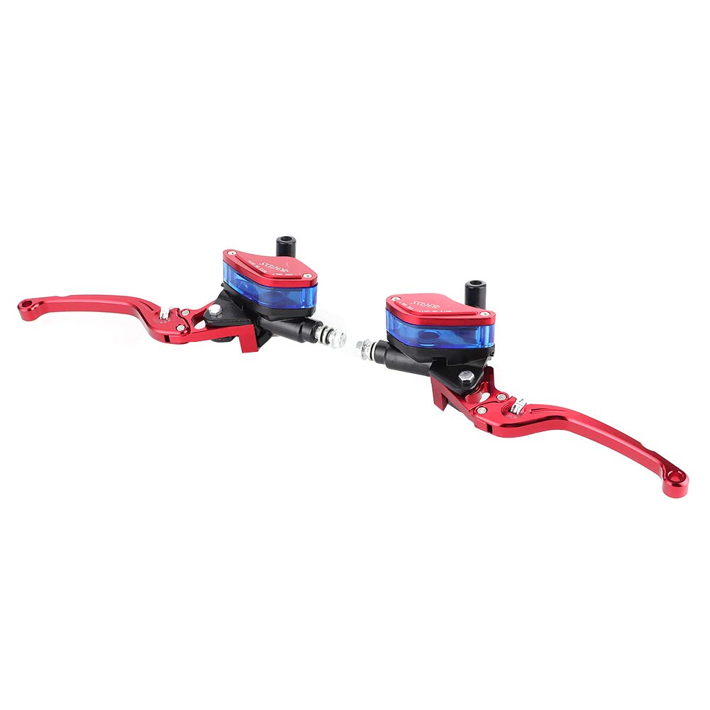 Zestaw Hydraulicznych Dźwigni Hamulca 7/8 Cala na Dwa Palce, Ulepszona wydajność Klasy do Rowerów Terenowych i Ulicznych, Konstrukcja Aluminiowa, 1 para